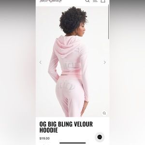 OG BIG BLING VELOUR TRACK PANTS & HOODIE